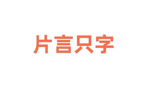 片言只字